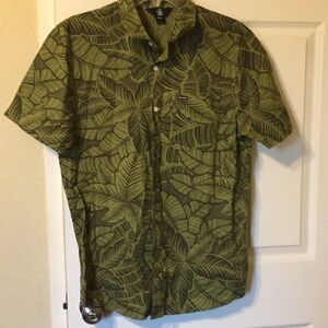 Volcom Boy Shirt size m color green